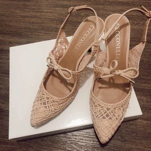 Pastel Lace Detailed Shoes